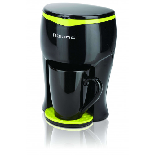Кофеварка Polaris PCM 0109 (черно-салатовый)